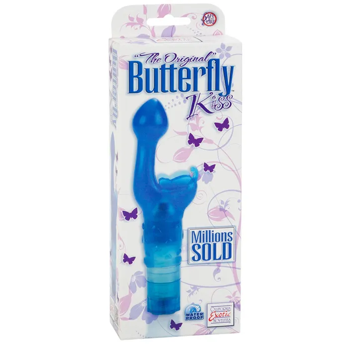 California Exotic The Original Butterfly Kiss Blue California Exotic Vibrators California Exotic The Original Butterfly Kiss Blue California Exotic Vibrators