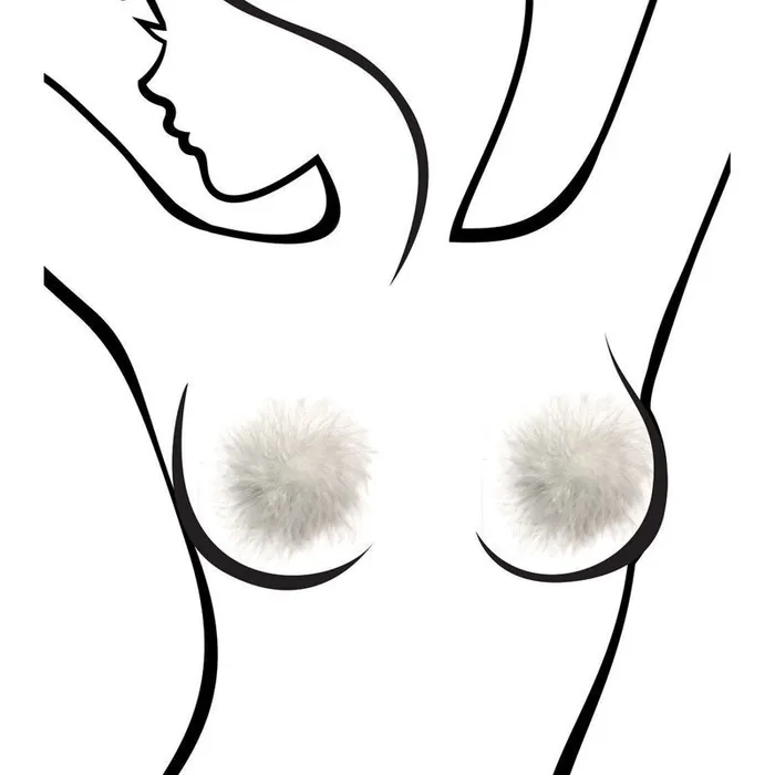 Little Genie Sexy AF Nipple Couture White Marabou White Marabou Reuseable Nipple Pasties Nipple Clitoral Toys Little Genie Sexy AF Nipple Couture White Marabou White Marabou Reuseable Nipple Pasties Nipple Clitoral Toys