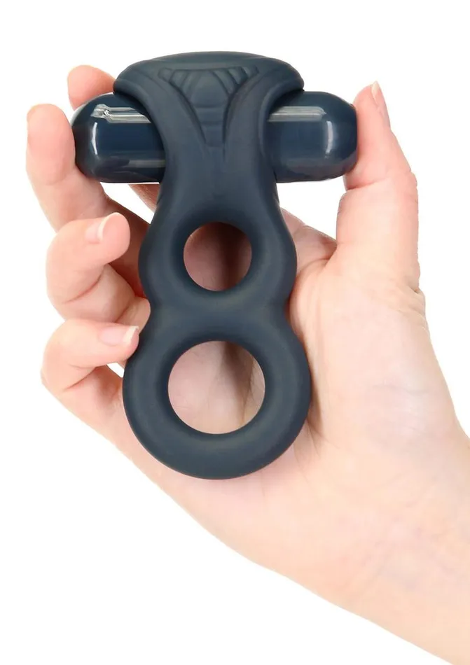 Male Sex Toys Lux Active Triad Silicone Rechargeable Vibrating Dual Cock Ring with Remote Control Lux Active