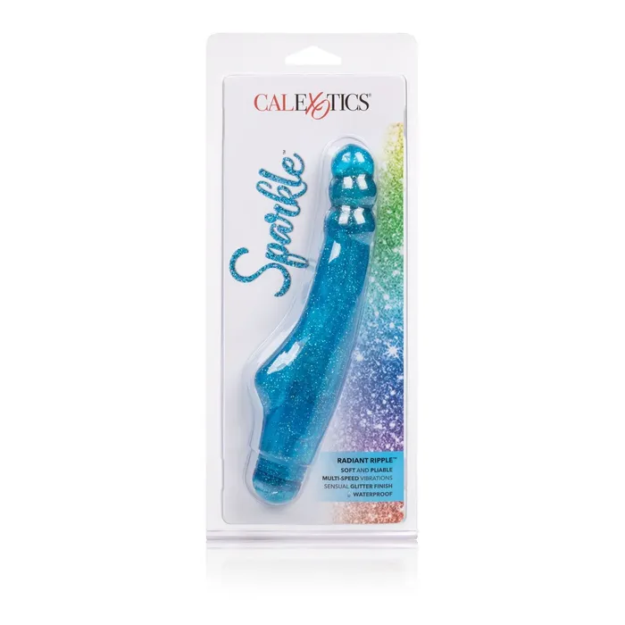 California Exotic Novelties Vibrators Sparkle Radiant Ripple Blue