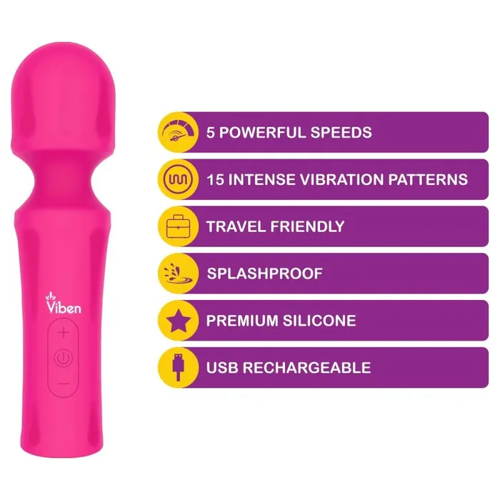 Vibrant Vibes Australia Quality Sex Toys Great Prices Vibrators Viben Mighty Muse Massager Hot Pink