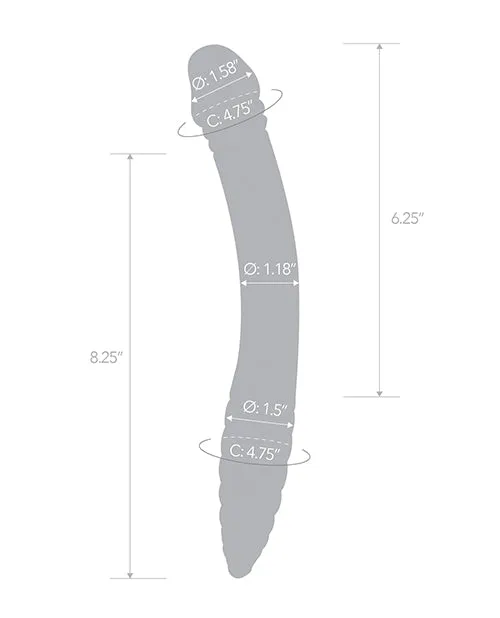 Glas Dildos Glass 11 Doublesided Dildo GSpot PSpot Stimulation