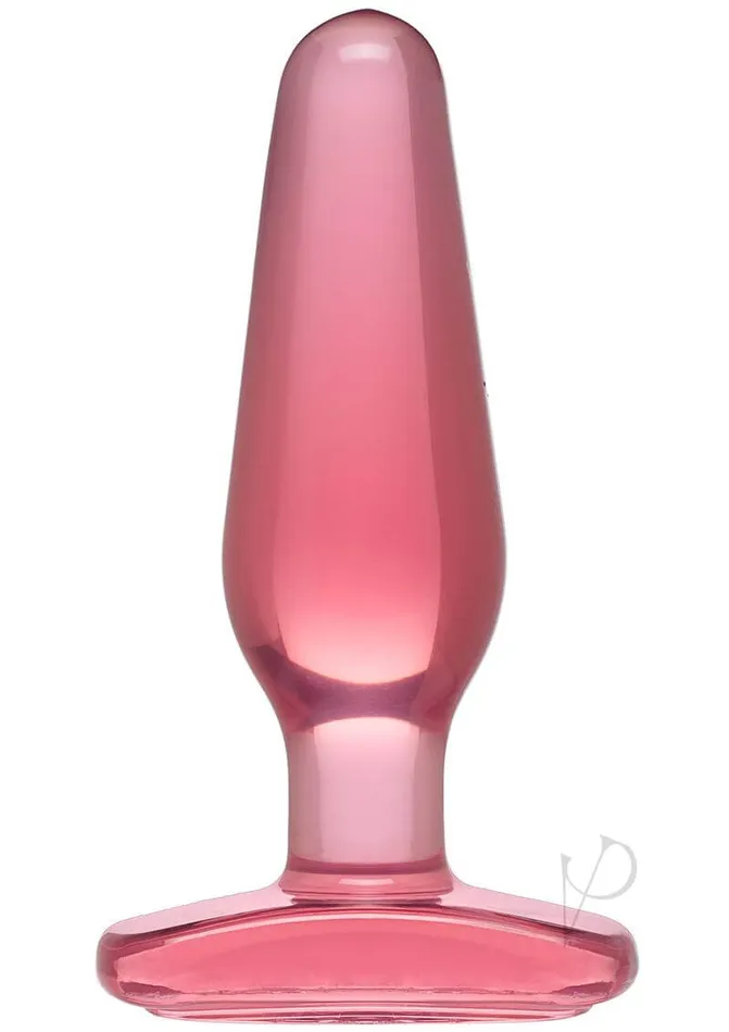 Anal Doc Johnson Enterprises Doc Johnsons Crystal Jellies Medium Butt Plug in Pink Classic BodySafe Design