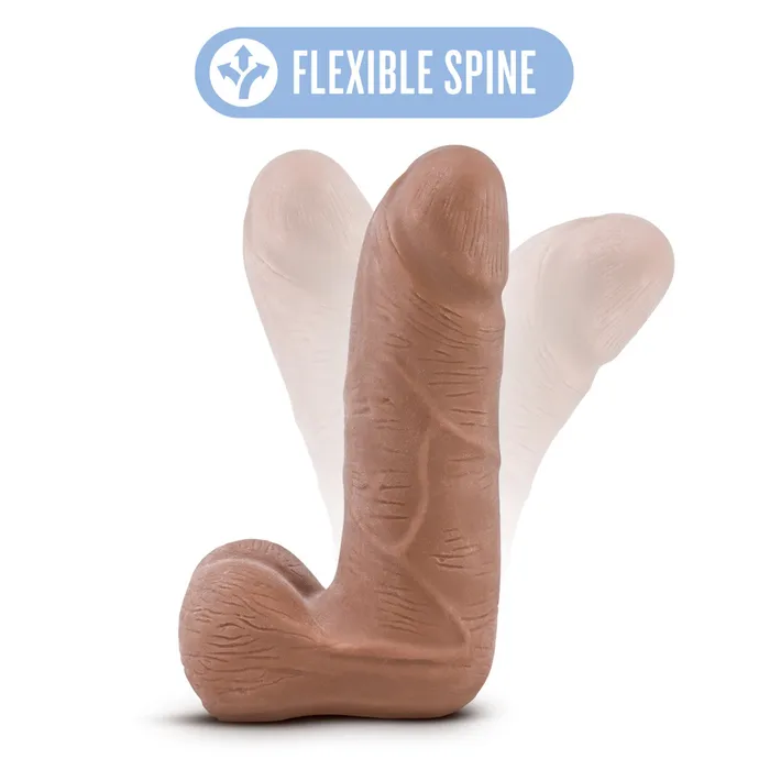 Au Naturel By Blush Carlito Realistic Latin 5Inch Long Dildo With Balls Blush Dildos