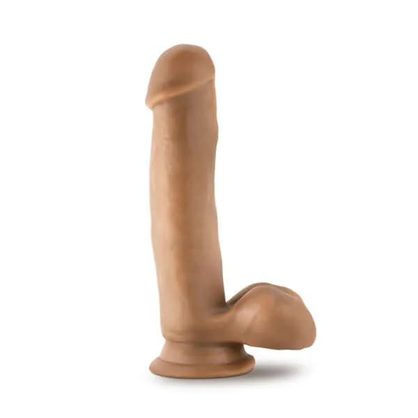 Blush Novelties Dildos Dr Skin Dr Mark 7 inches Dildo with Balls Tan Medium Skin Tone