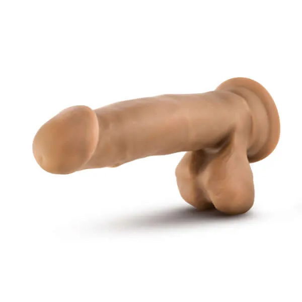 Blush Novelties Dildos Dr Skin Dr Mark 7 inches Dildo with Balls Tan Medium Skin Tone