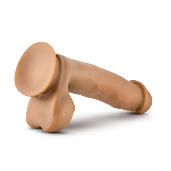 Blush Novelties Dildos Dr Skin Dr Mark 7 inches Dildo with Balls Tan Medium Skin Tone