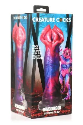 Dildos XR Brands Creature Cocks Demogorgon Silicone Dildo Fantasy Flared Head Design
