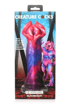Dildos XR Brands Creature Cocks Demogorgon Silicone Dildo Fantasy Flared Head Design