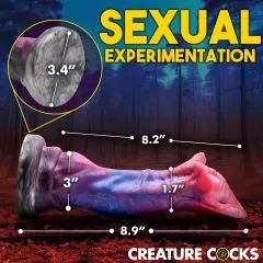 Dildos XR Brands Creature Cocks Demogorgon Silicone Dildo Fantasy Flared Head Design