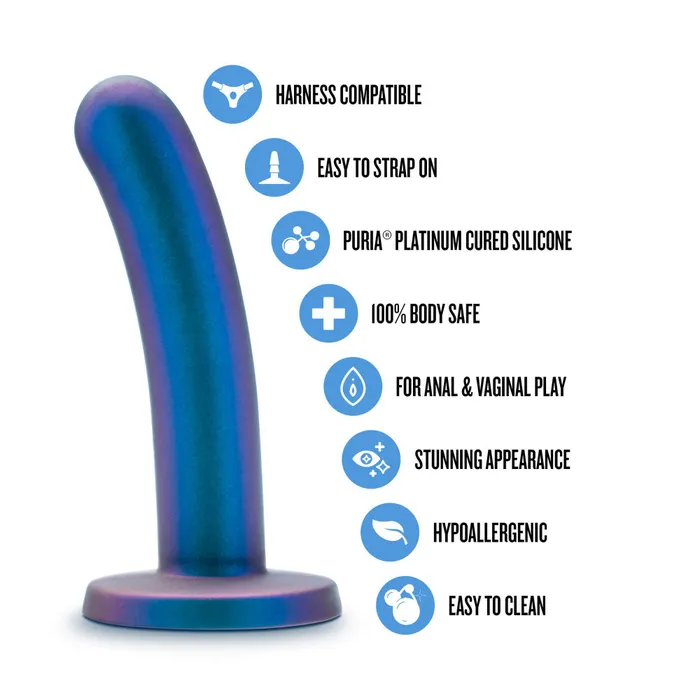 Female Sex Toys Blush Temptasia By Blush Surrender 575 Inch Intermediate Pegging Dildo Harness Strap On Compatible Power Purple