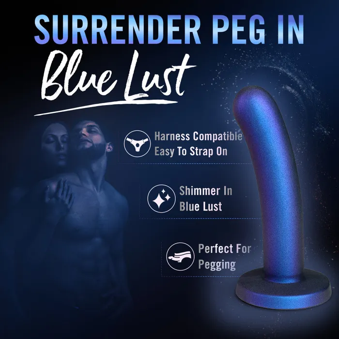 Female Sex Toys Blush Temptasia By Blush Surrender 575 Inch Intermediate Pegging Dildo Harness Strap On Compatible Power Purple