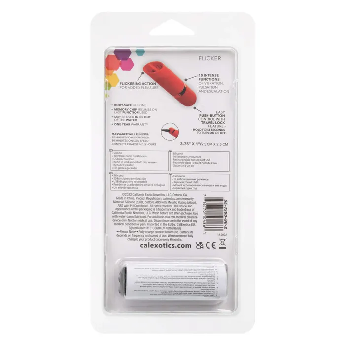Kyst Flicker Red Tongue Vibrator California Exotic Novelties Vibrators