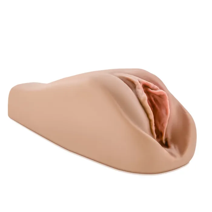 M Elite By Blush Soft Wet Renata Realistic Tan Masturbator Stroker Blush Male Sex Toys