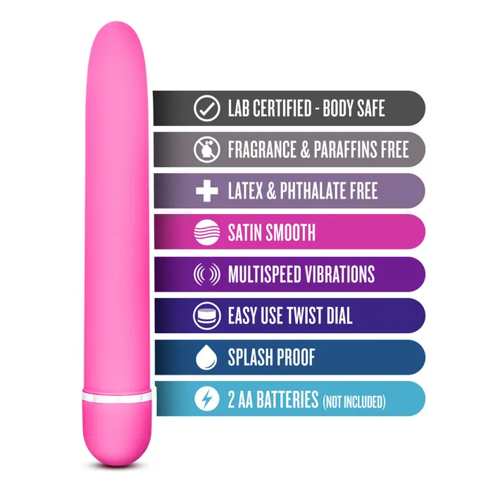 Ros By Blush Luxuriate Pink 7Inch Vibrator Blush Vibrators