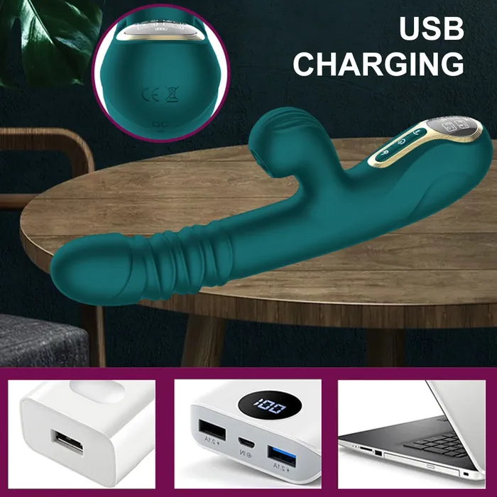Vibrators Big Sucking Thrusting Vibrator Vibratoy Shop