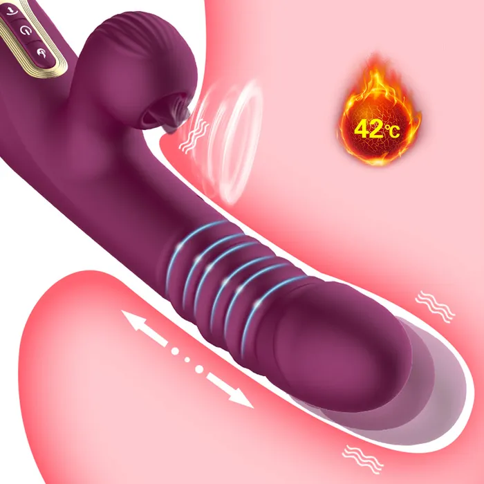 Vibrators Big Sucking Thrusting Vibrator Vibratoy Shop