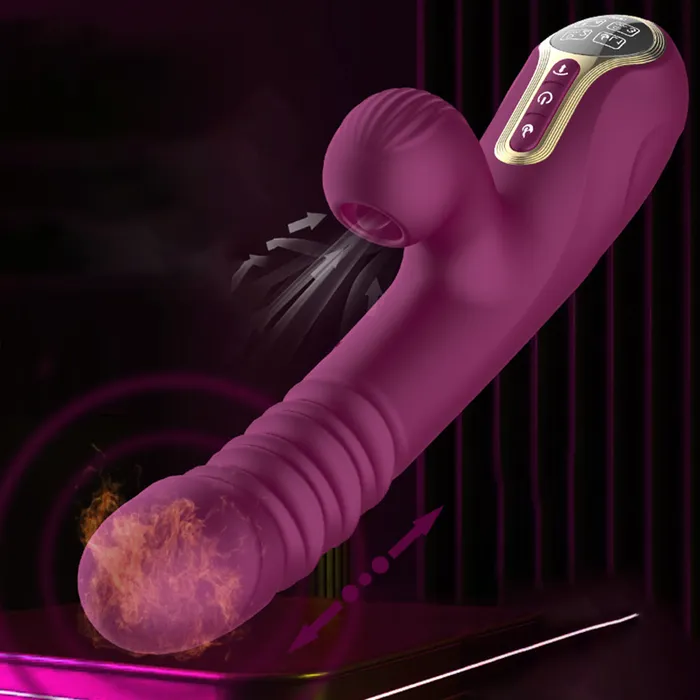 Vibrators Big Sucking Thrusting Vibrator Vibratoy Shop