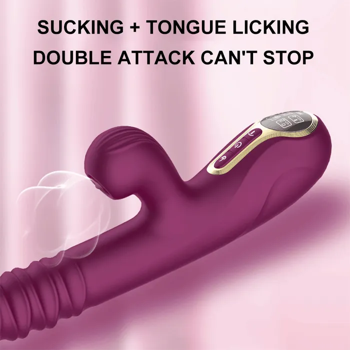 Vibrators Big Sucking Thrusting Vibrator Vibratoy Shop