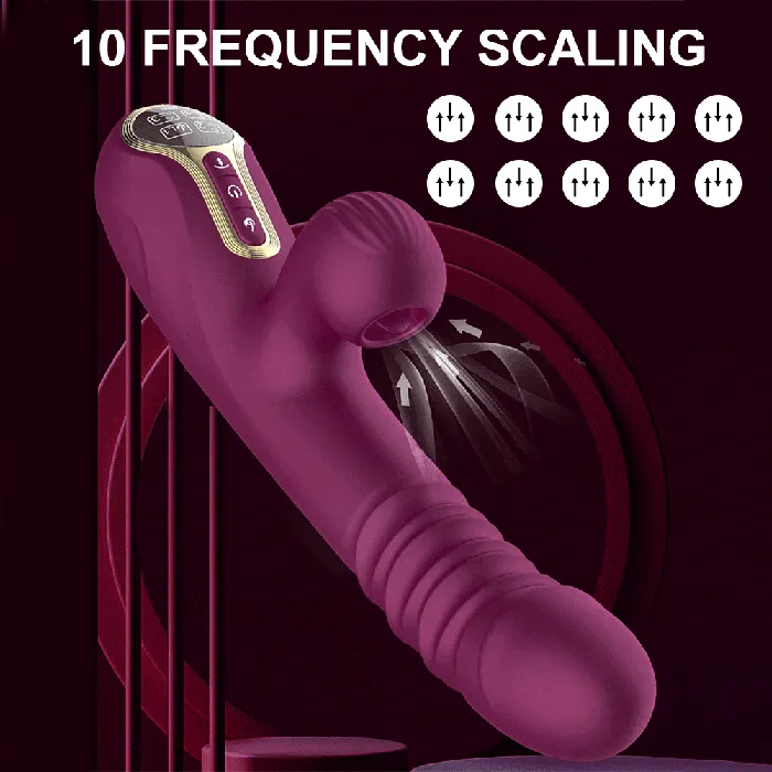 Vibrators Big Sucking Thrusting Vibrator Vibratoy Shop