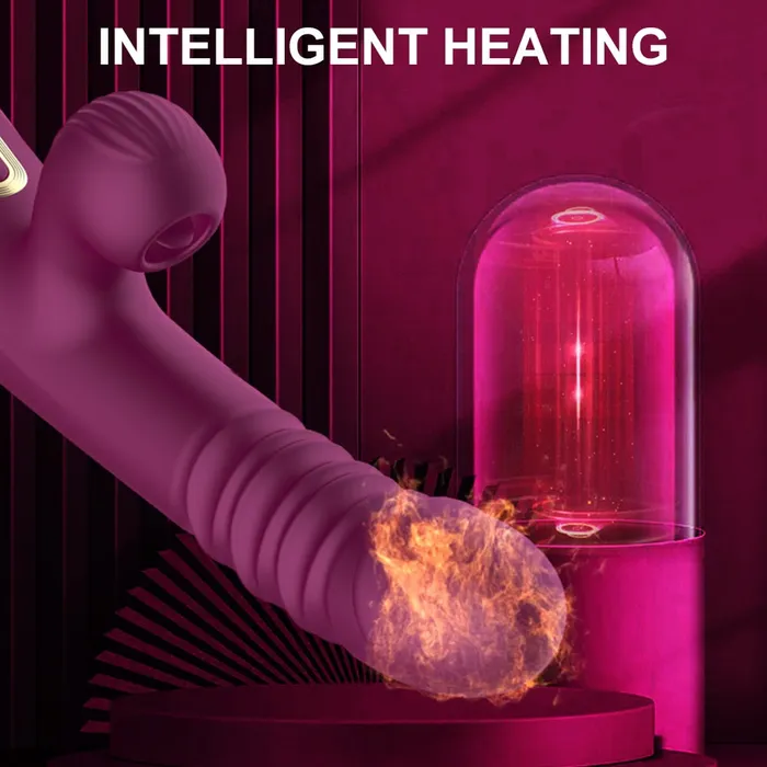 Vibrators Big Sucking Thrusting Vibrator Vibratoy Shop