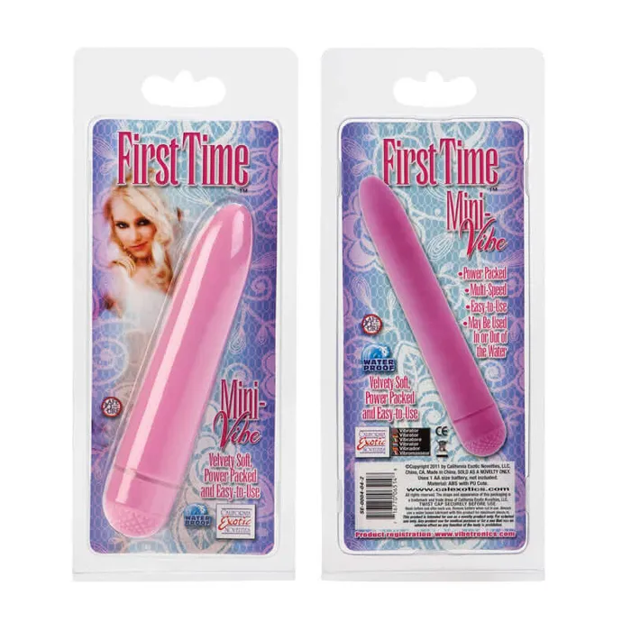 Vibrators California Exotic Novelties First Time Mini Pink Vibe