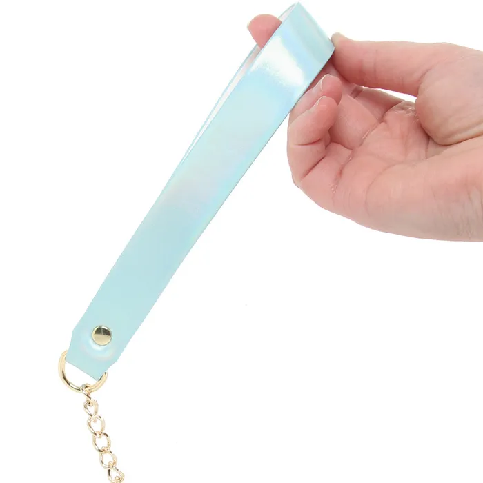 Vibrators Ouch Paris Collection Collar Leash in Blue Shots Toys